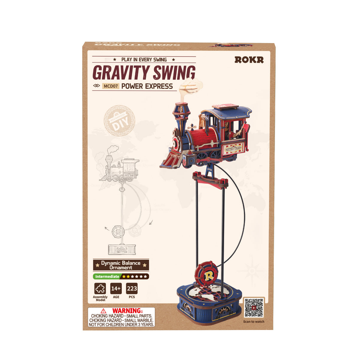 ROKR Power Express Balance Toy Kit official detail view 7