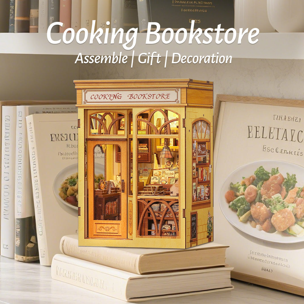 Cooking Bookstore Book Nook Kit official product view 4