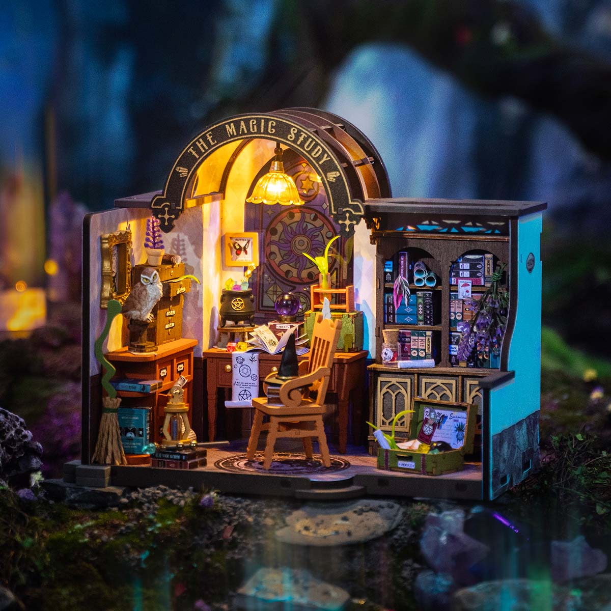 The Magic Study Miniature House Kit completed product view