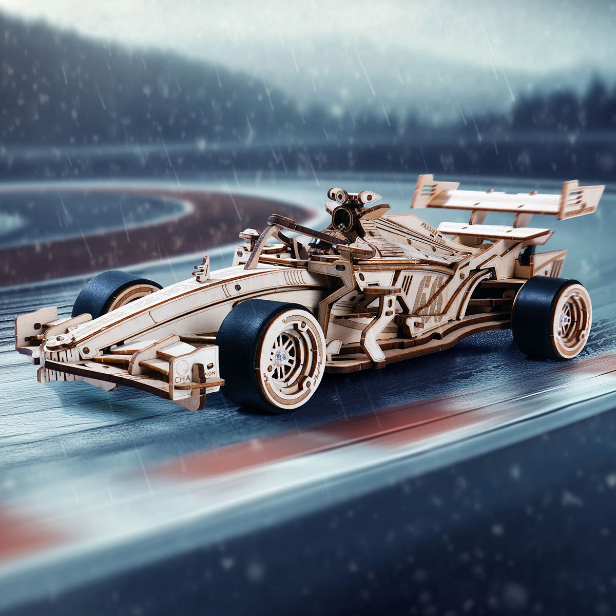 ROKR Racing Car Model Kit completed product view
