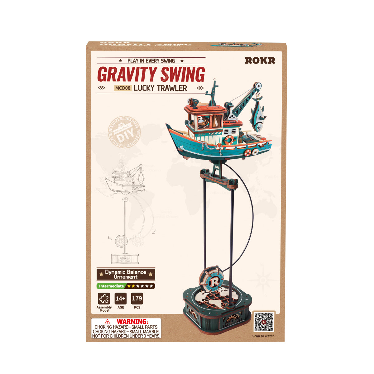 ROKR Lucky Trawler Balance Toy Kit official detail view 7