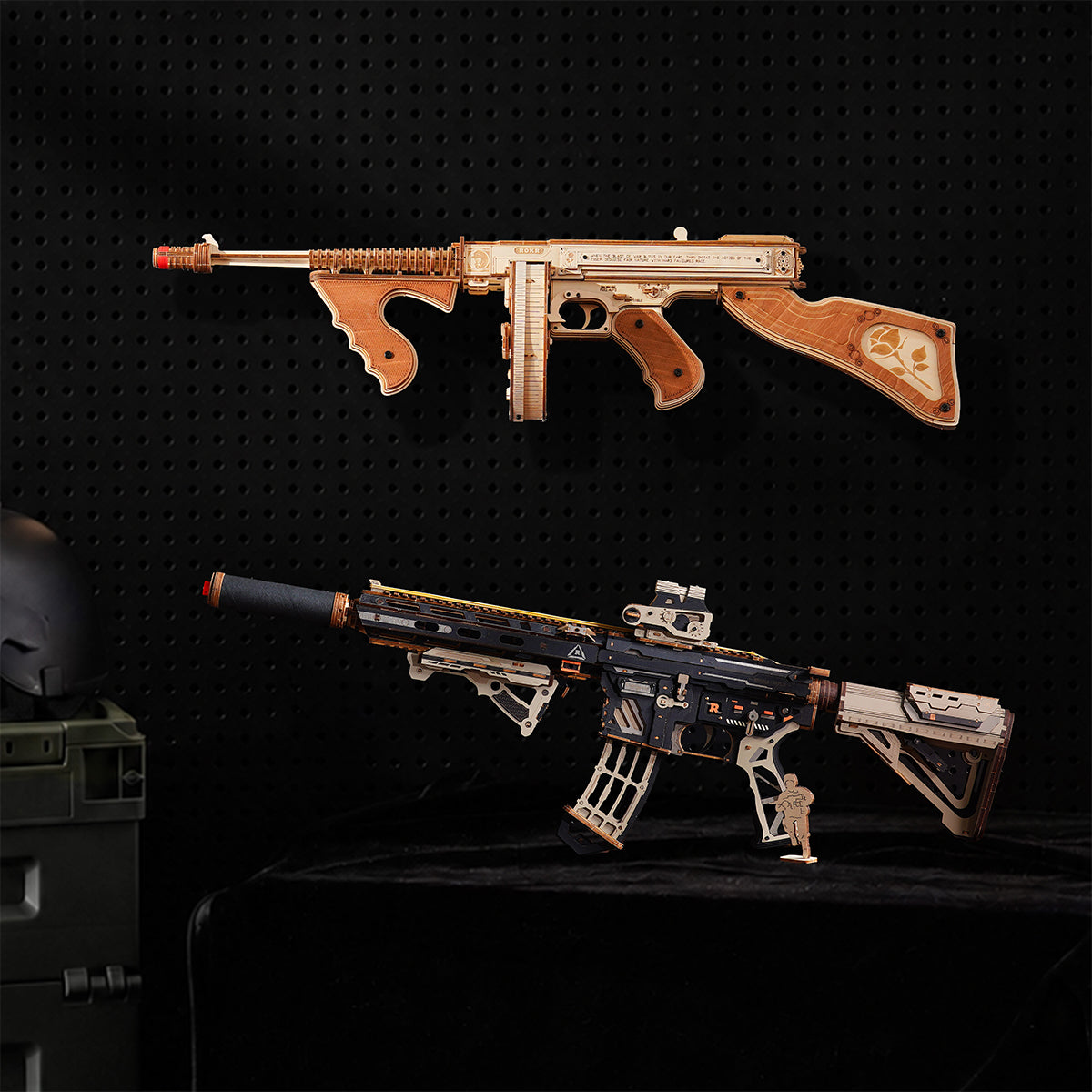 ROKR M416 Carbine Mechanical Model Kit official detail view 12