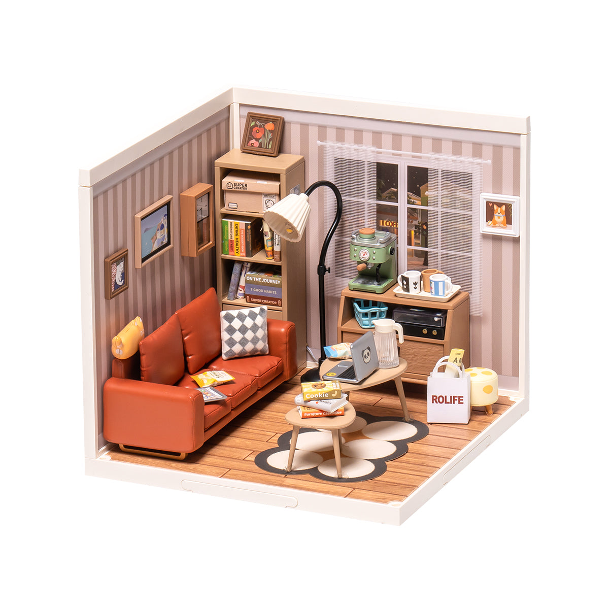 Cozy Living Lounge Miniature Kit official product view 2
