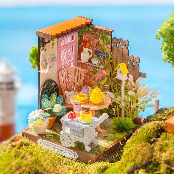 Fancy Tea Yard Miniature Kit completed product view