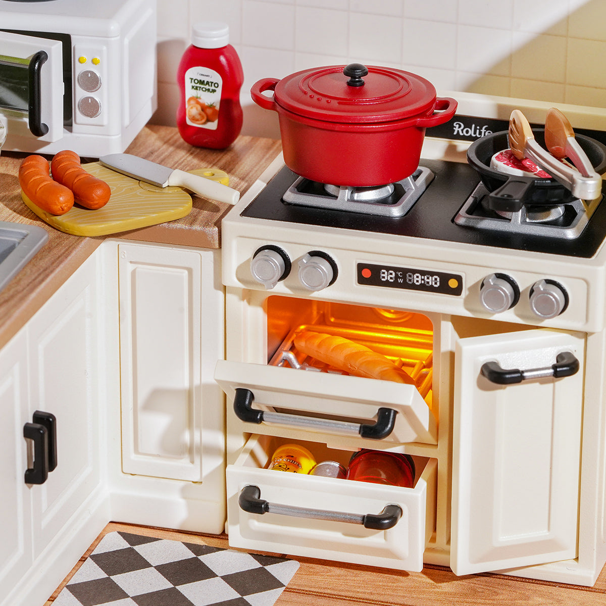 Happy Meals Kitchen Miniature Kit official product view 5