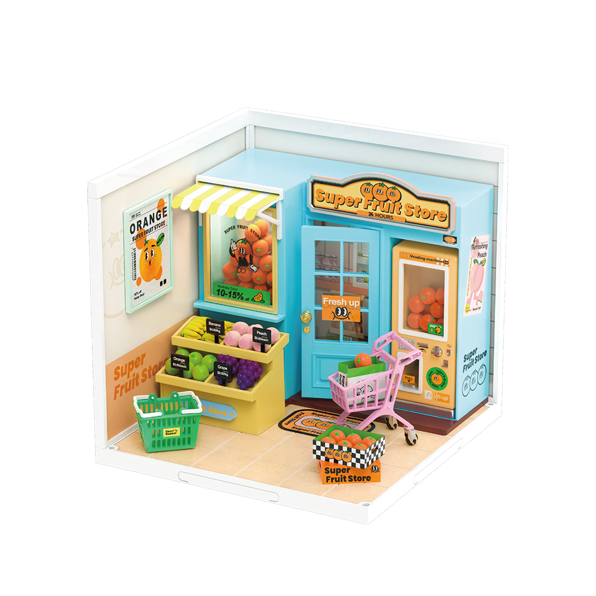 Super fruit shop Miniature Kit official product view 2