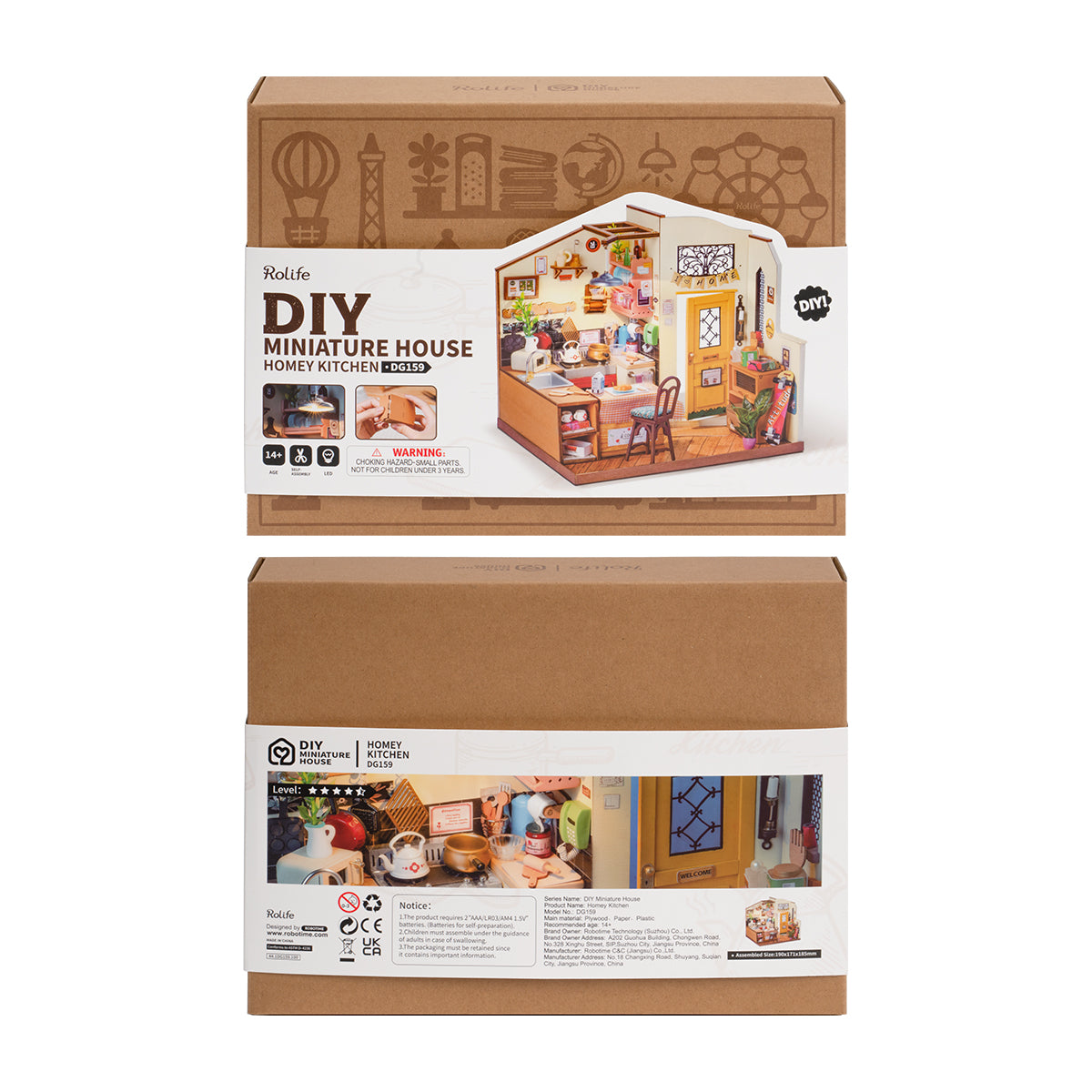 Cozy Kitchen Miniature House Kit official product view 6