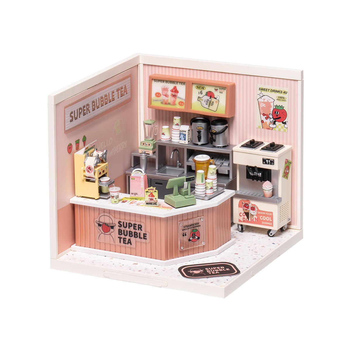 Bubble Tea House Miniature Kit official product view 2