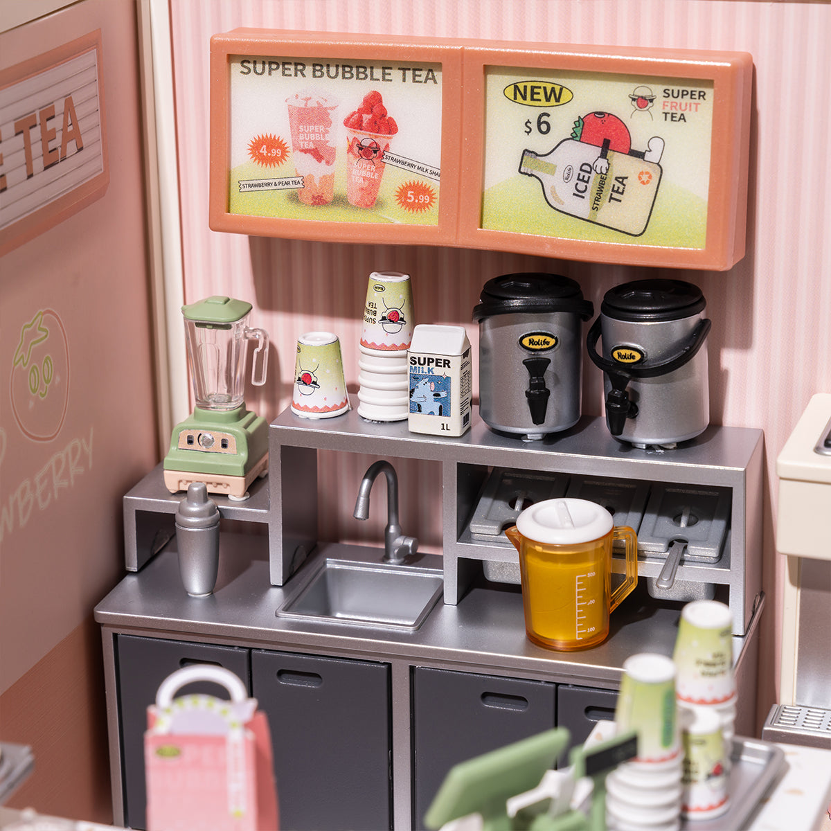 Bubble Tea House Miniature Kit official product view 4