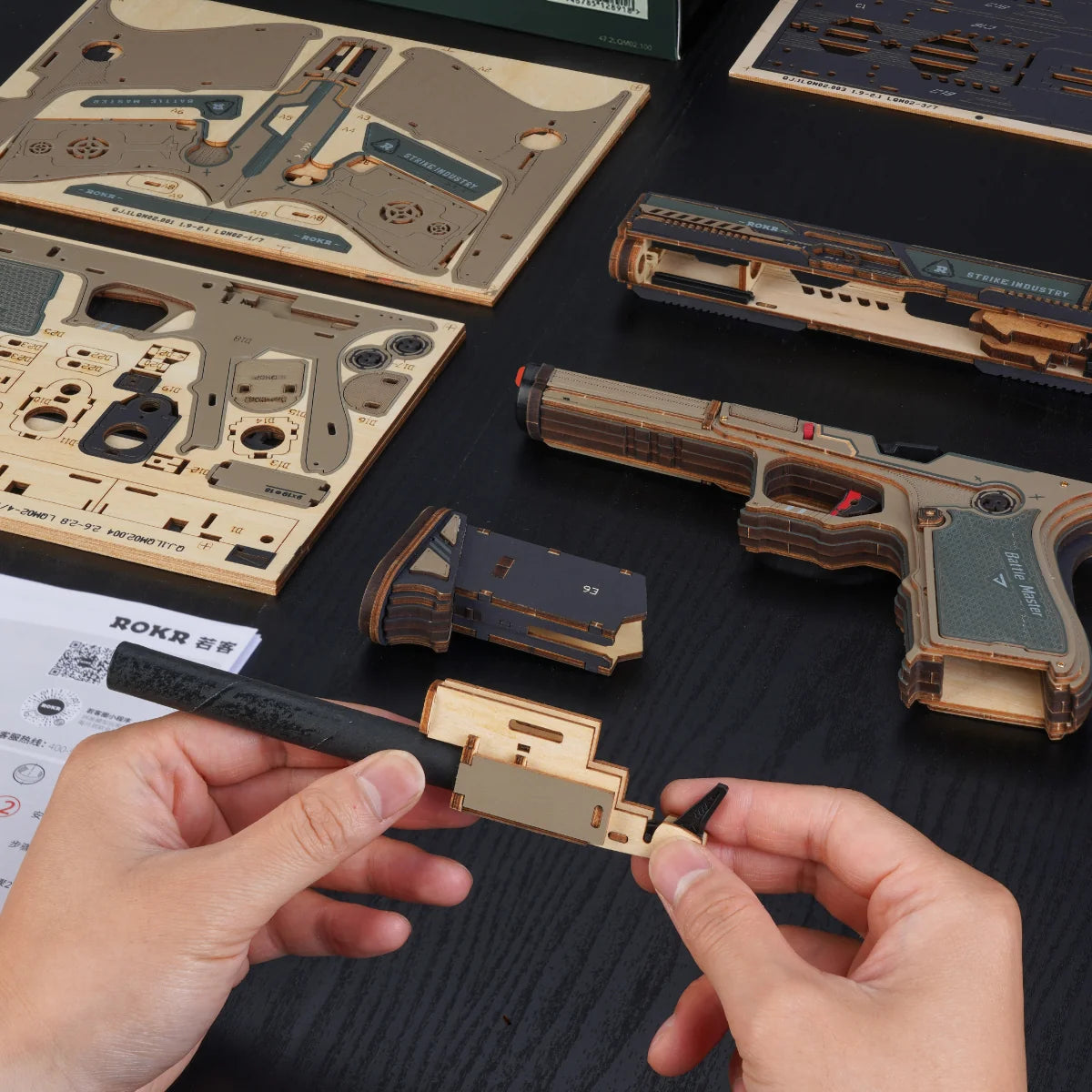 ROKR Legato C18 Pistol Mechanical Model Kit