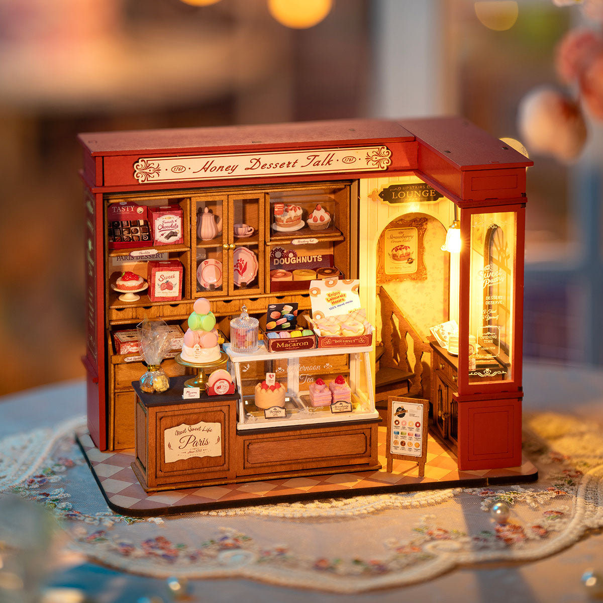 Honey Dessert Talk Miniature House Kit official product view 3