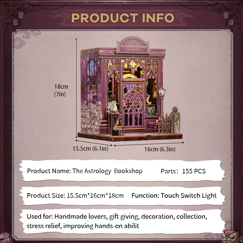 The Astrology Bookshop Book Nook Kit official product view 13