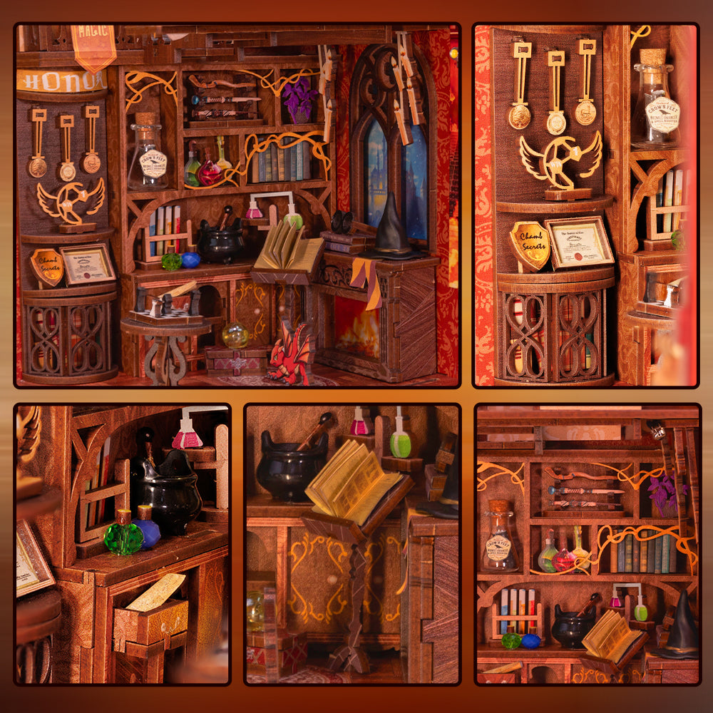 Flame Common Room Book Nook Kit official product view 12