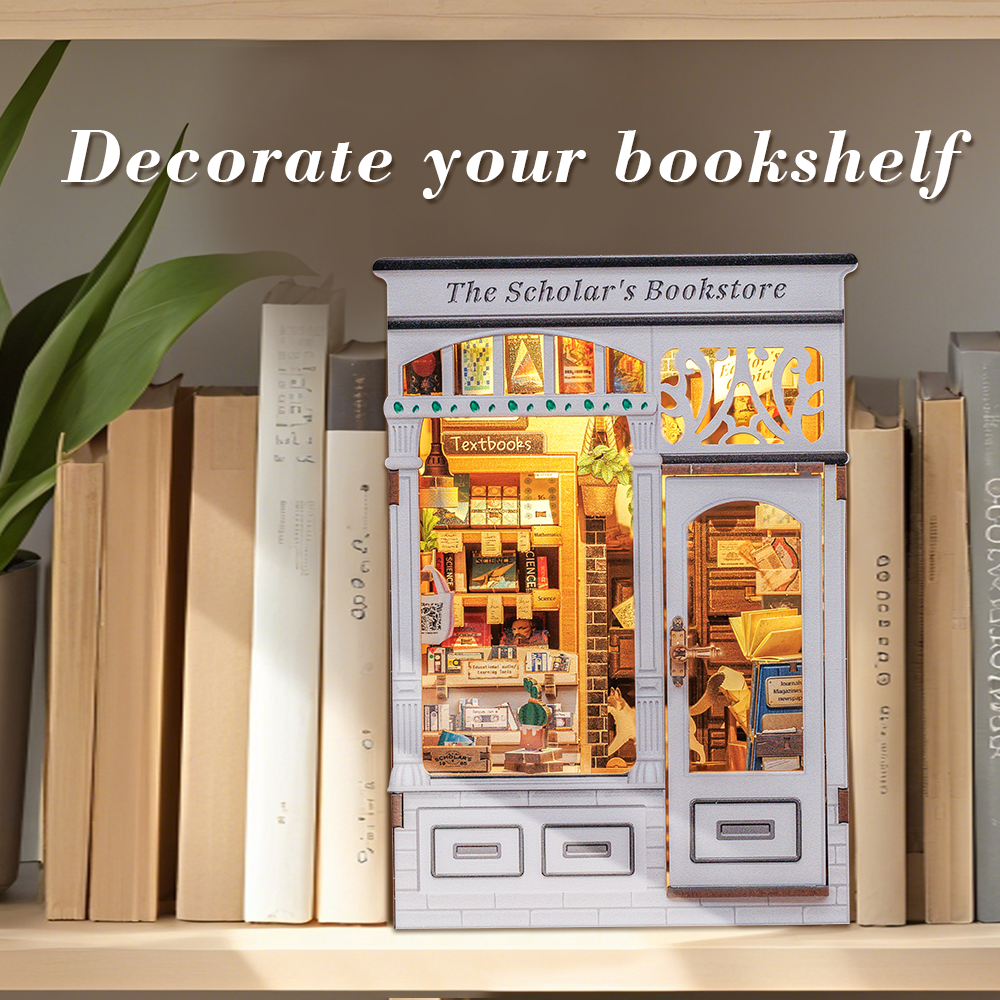 The Scholar's Bookstore Book Nook Kit official product view 5