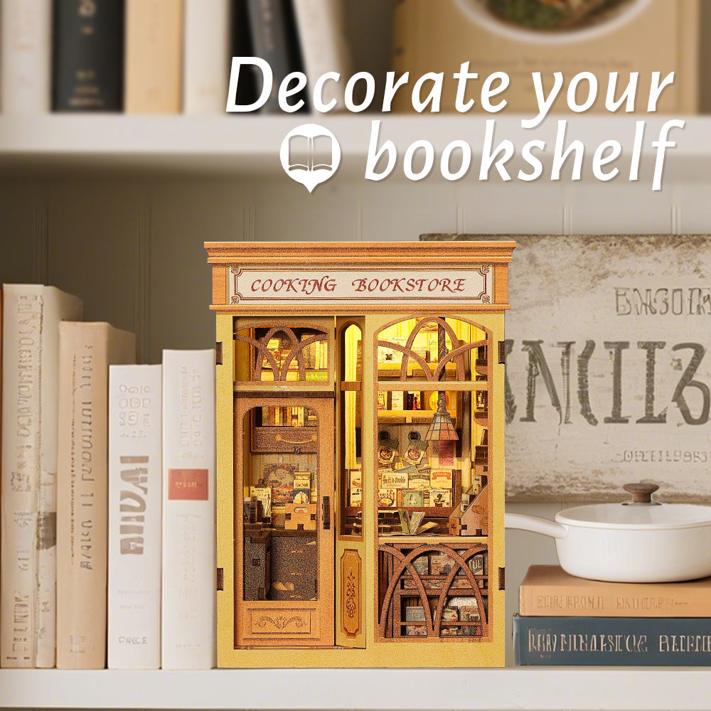 Cooking Bookstore Book Nook Kit official product view 5