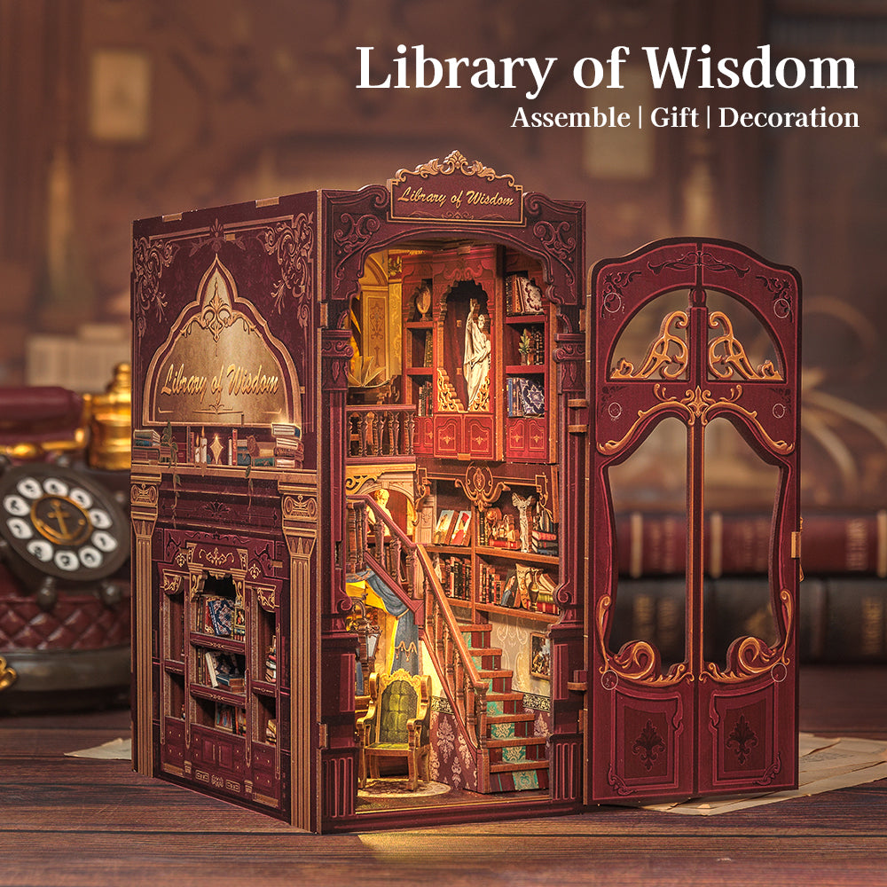 Library of Wisdom Book Nook Kit official product view 2