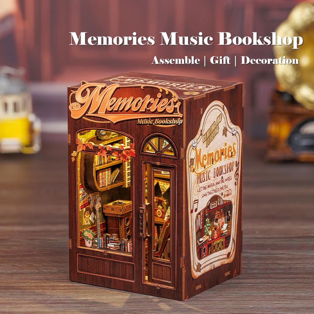 Memories Music Bookshop Book Nook Kit official product view 4