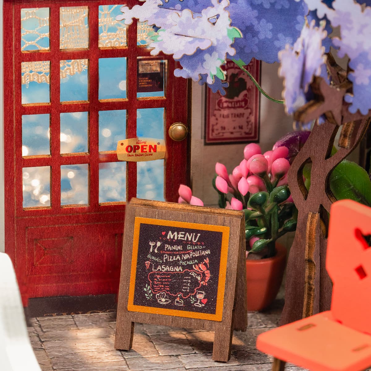 Sea Holiday Restaurant Miniature Kit completed product view