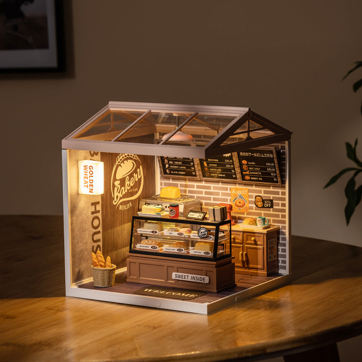 Golden Wheat Bakery Miniature Kit completed product view