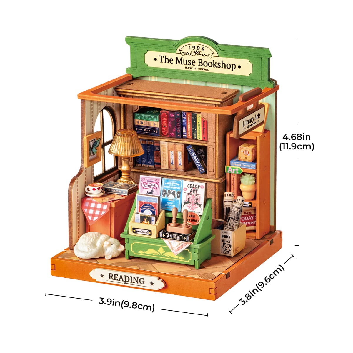 The Muse Bookshop Miniature Kit official product view 4
