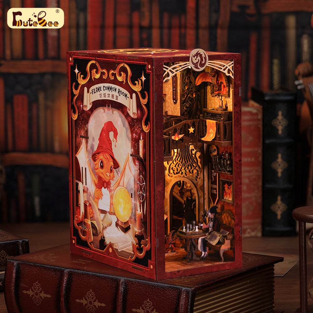 Flame Common Room Book Nook Kit official product view 3