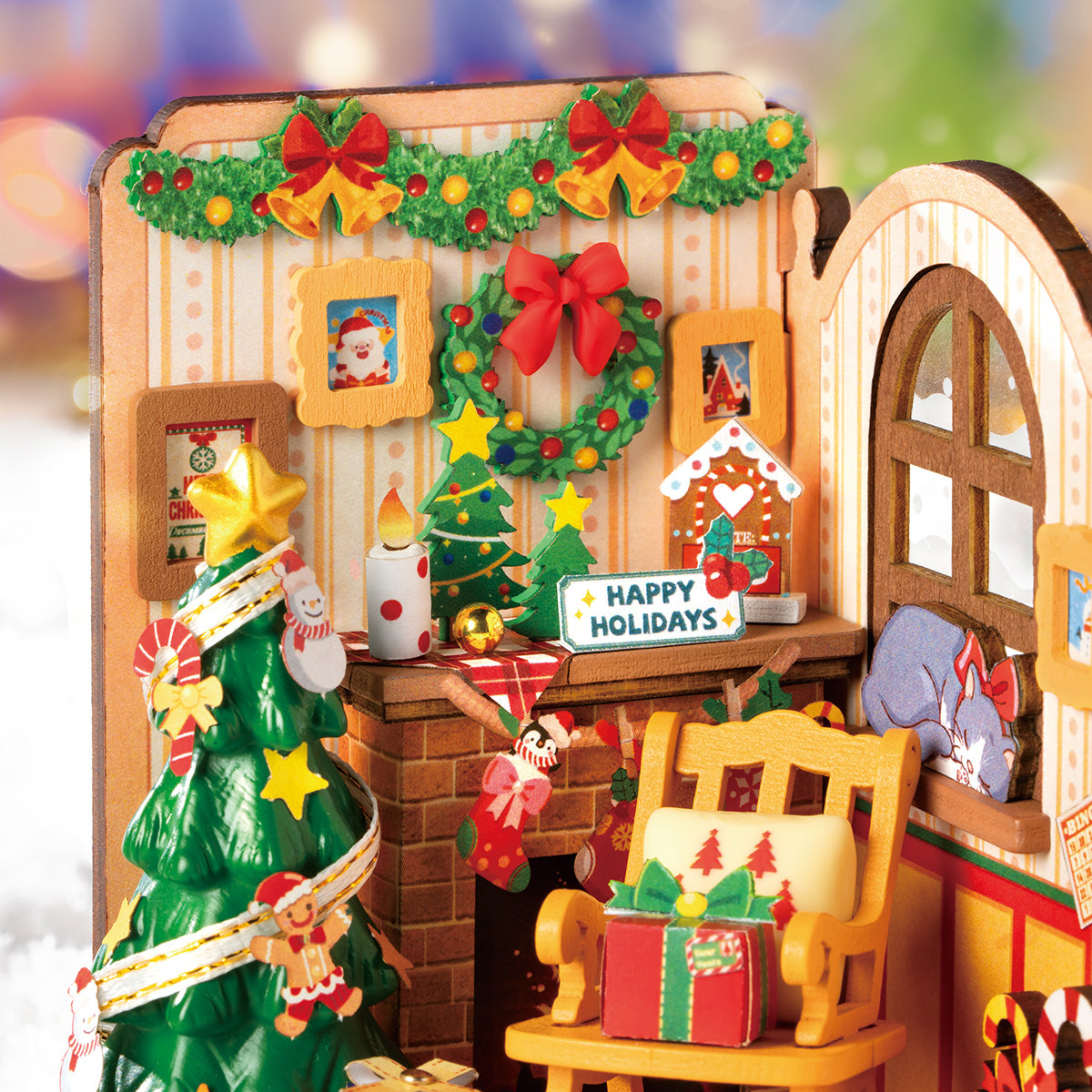 Christmas Fireplace Miniature Kit official product view 4