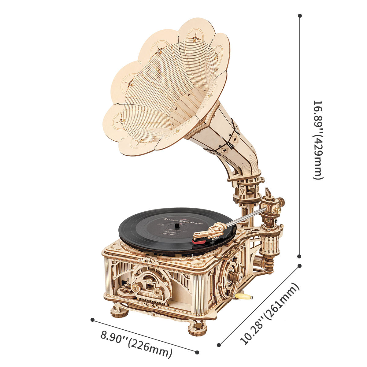 ROKR Classic Gramophone Hand-Crank Kit official product view 5