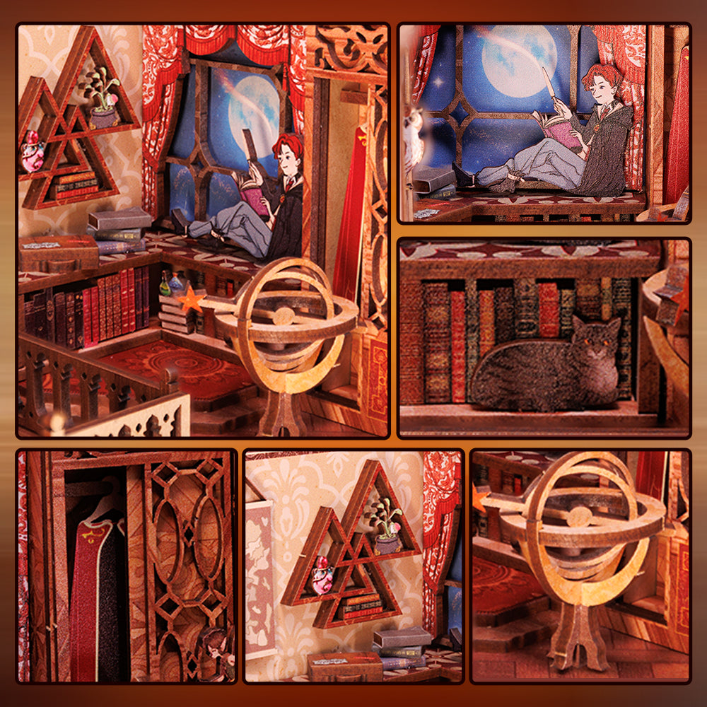 Flame Common Room Book Nook Kit official product view 11