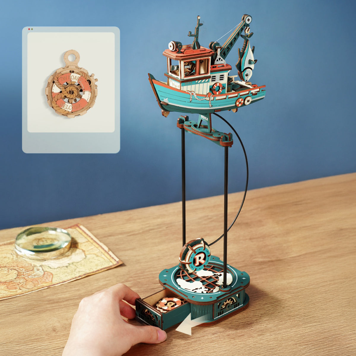 ROKR Lucky Trawler Balance Toy Kit official detail view 3