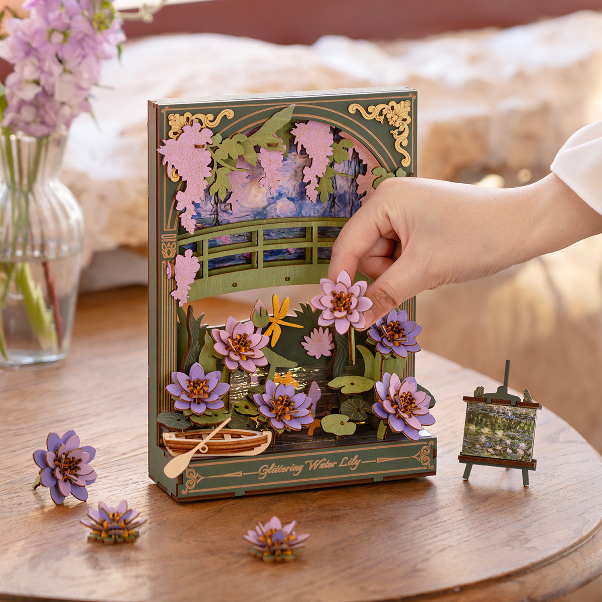 Rowood Glittering Water Lily Wall Art Kit official detail view 7
