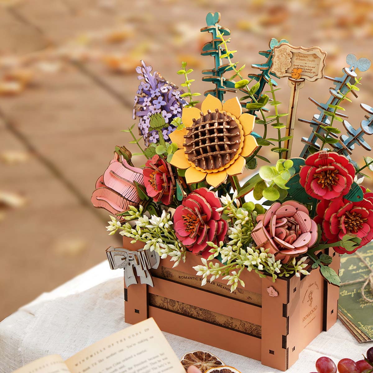 Rowood Wooden Bloom Box Kit official detail view 4