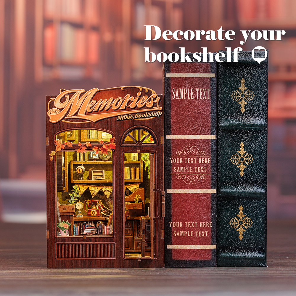 Memories Music Bookshop Book Nook Kit official product view 5