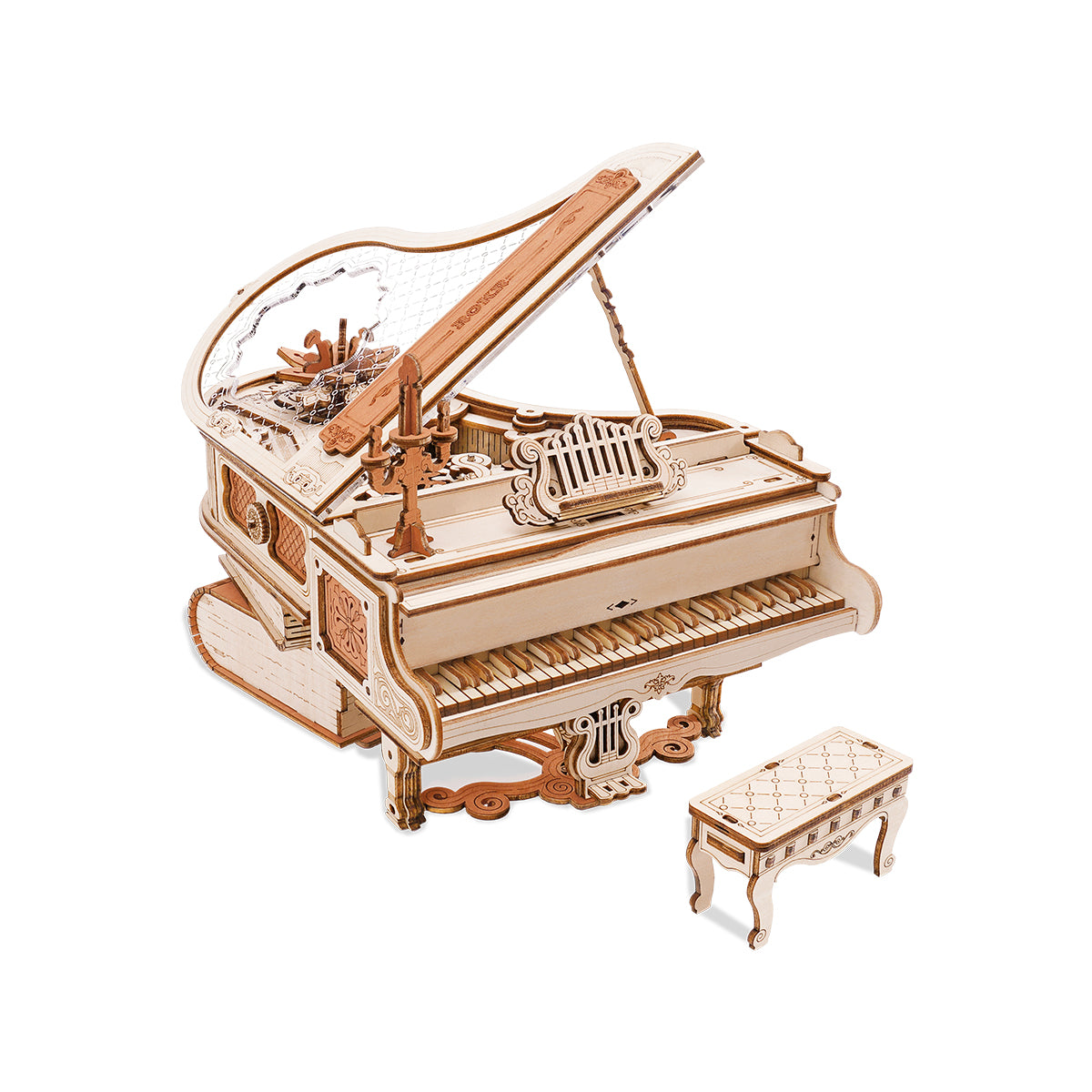 ROKR Magic Piano Music Box Kit official product view 2