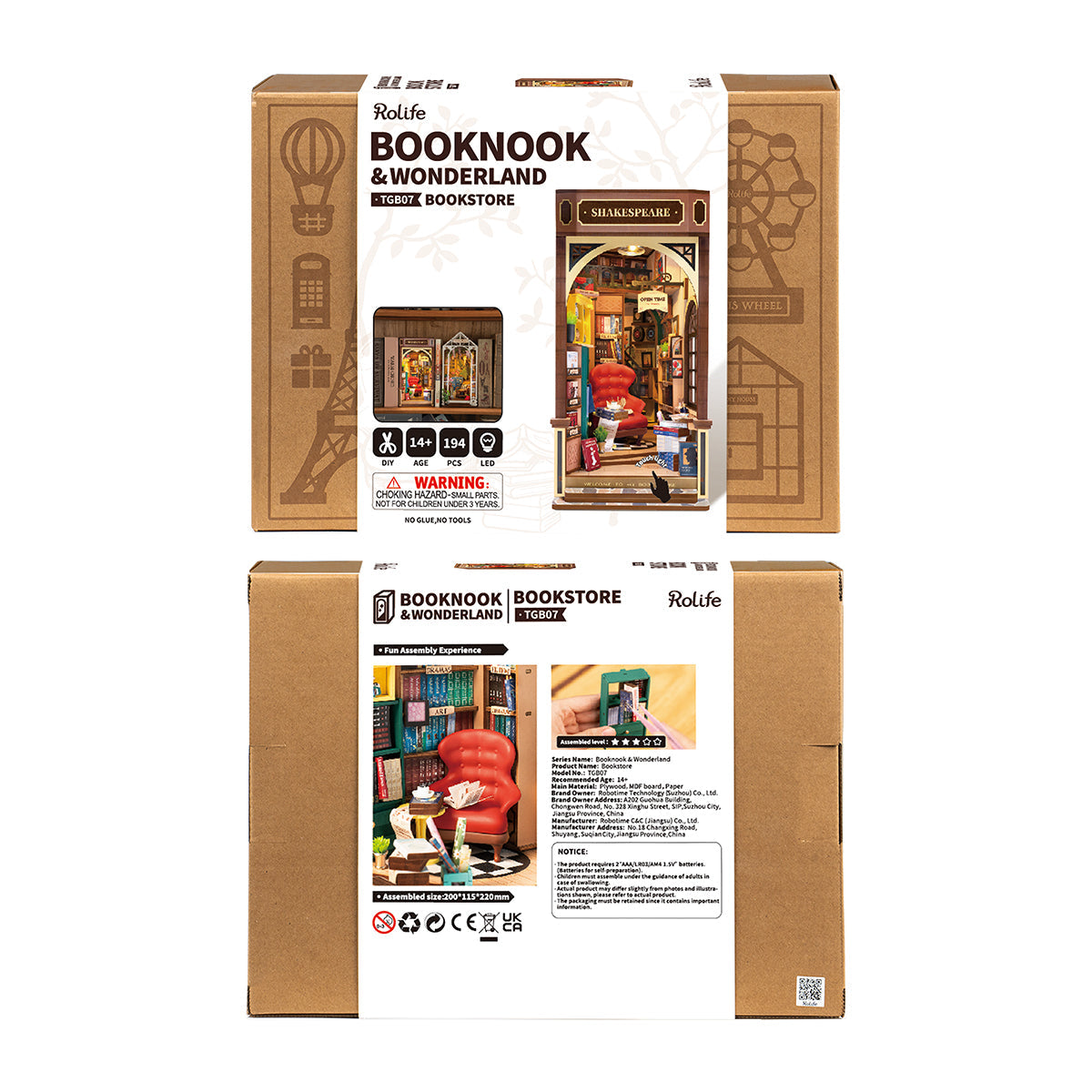 Bookstore Book Nook Kit official detail view 8