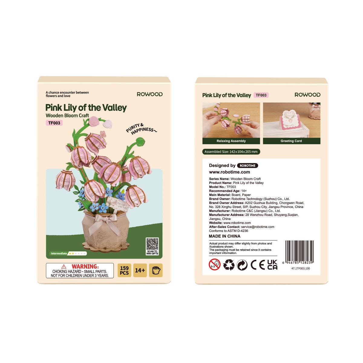 Rowood Pink Lily of the Valley Flower Kit official detail view 6