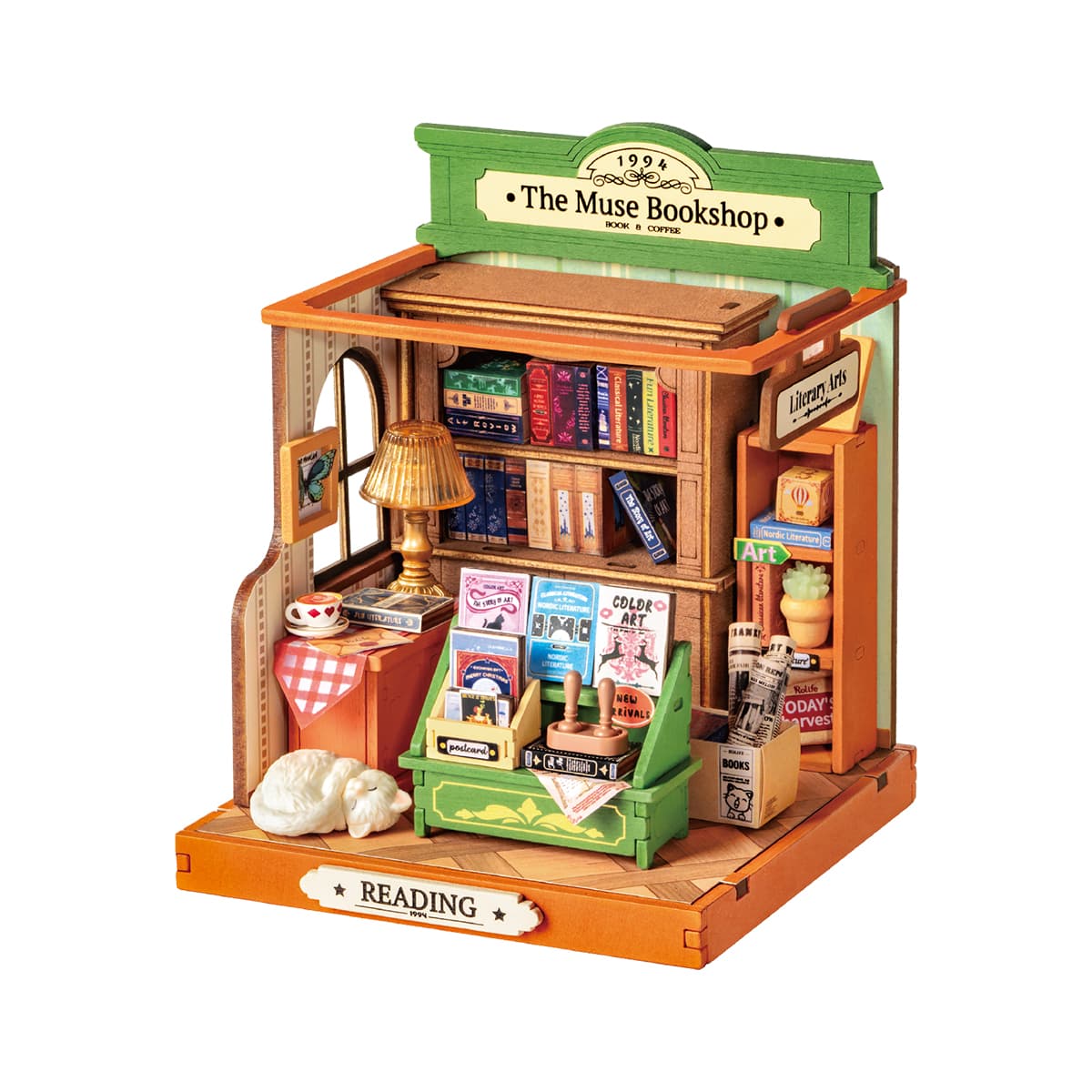 The Muse Bookshop Miniature Kit official product view 2