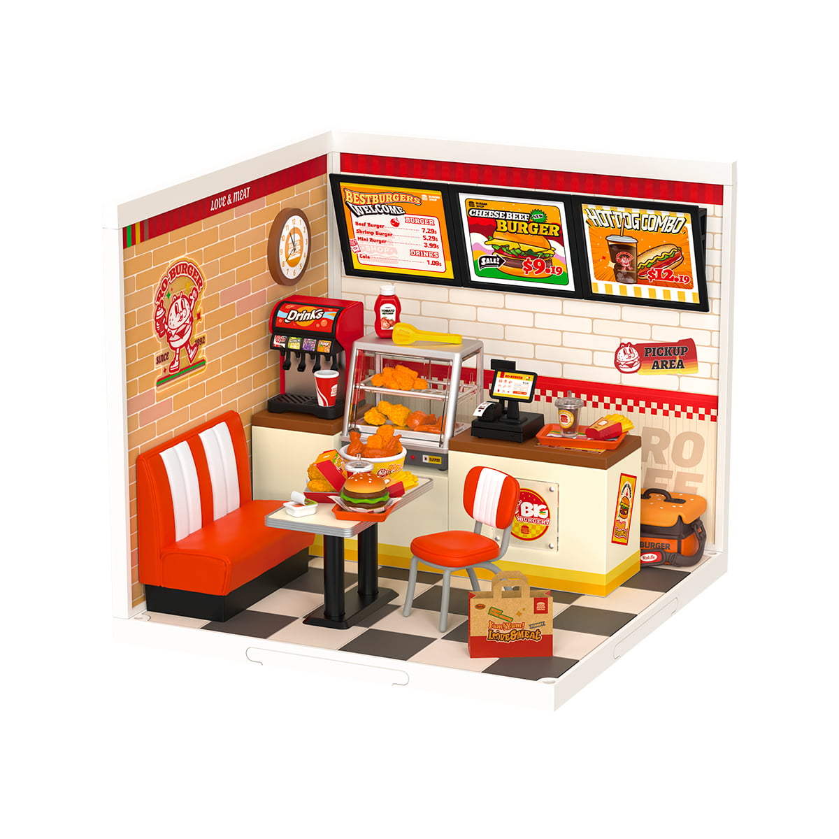 Yum Yum Burgers Miniature Kit official product view 2