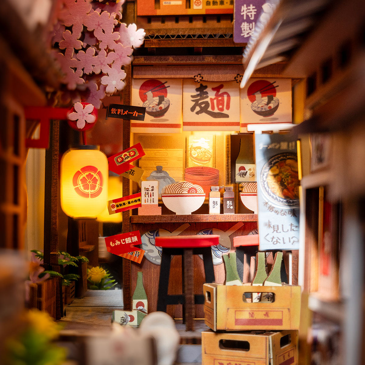 Sakura Wine Alley Book Nook Kit official detail view 4