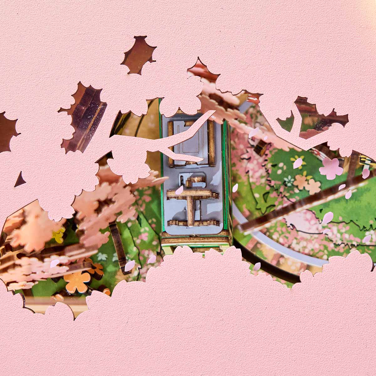 Rolife Sakura Dreamy Tour Music Box Kit official detail view 5