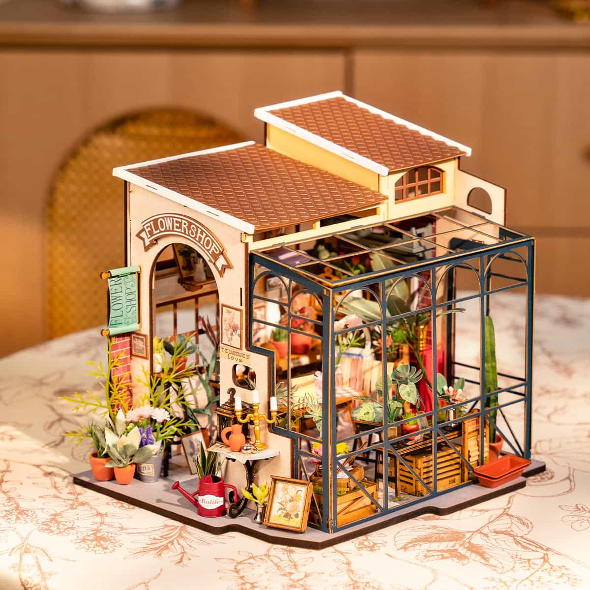 Emily's Flower Shop Miniature House Kit official detail view 7