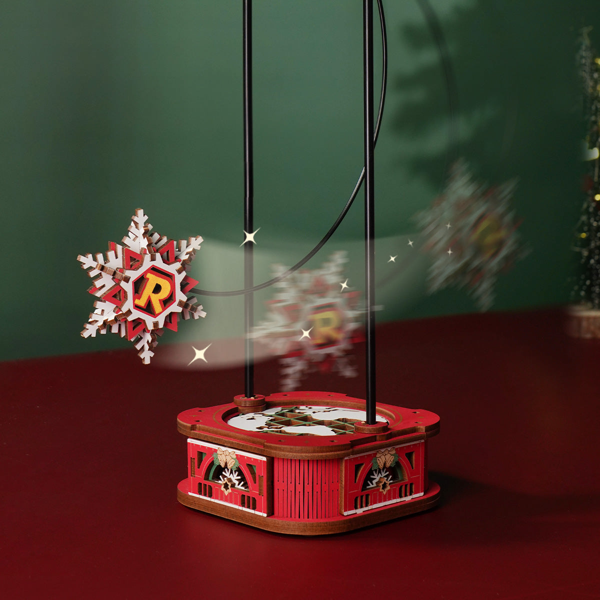 ROKR Santa on Skis Balance Toy Kit official detail view 3
