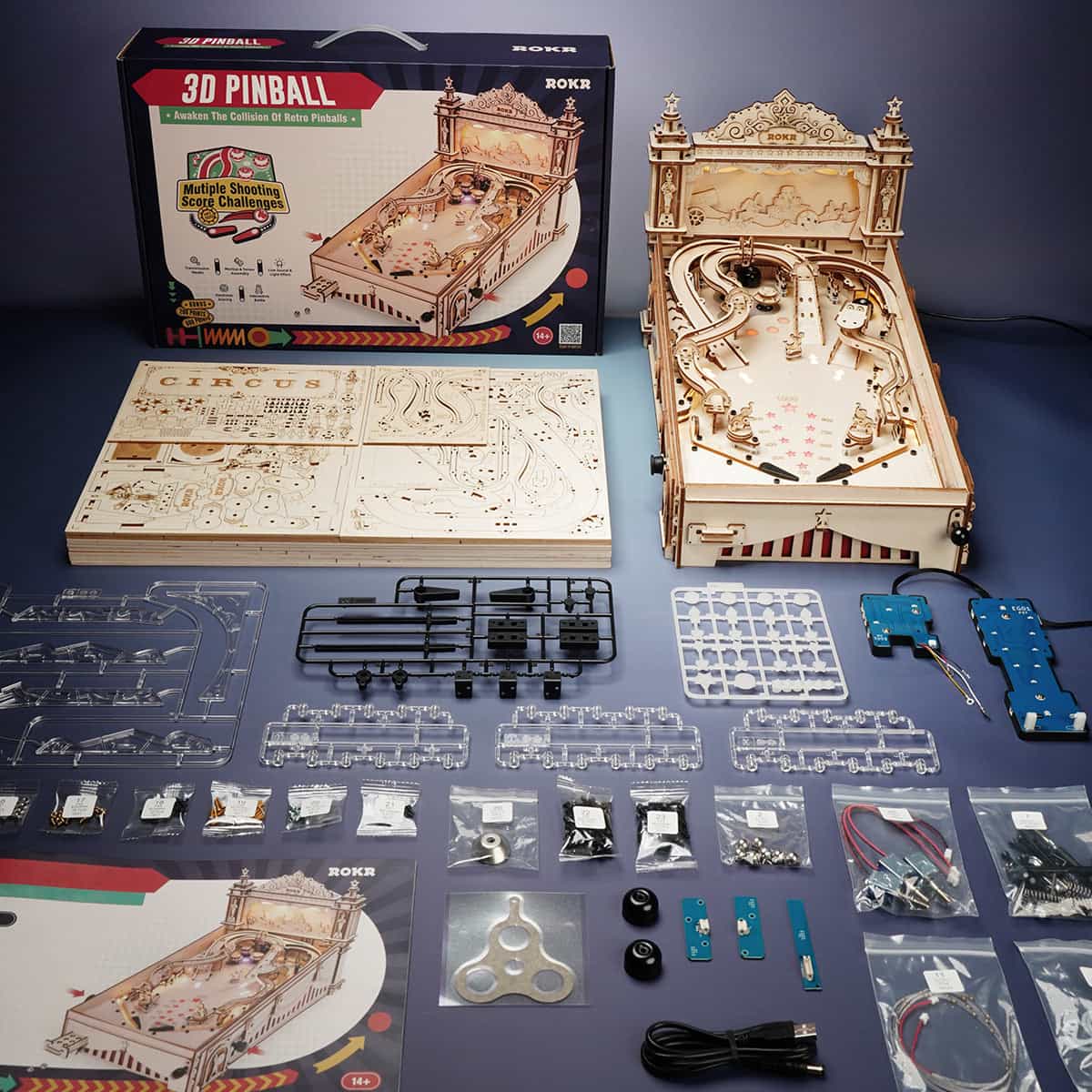 ROKR 3D Pinball Machine Kit official detail view 9