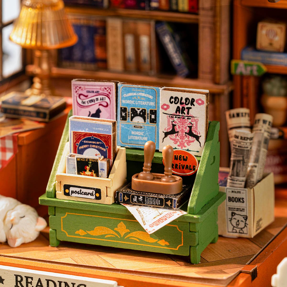 The Muse Bookshop Miniature Kit official product view 3