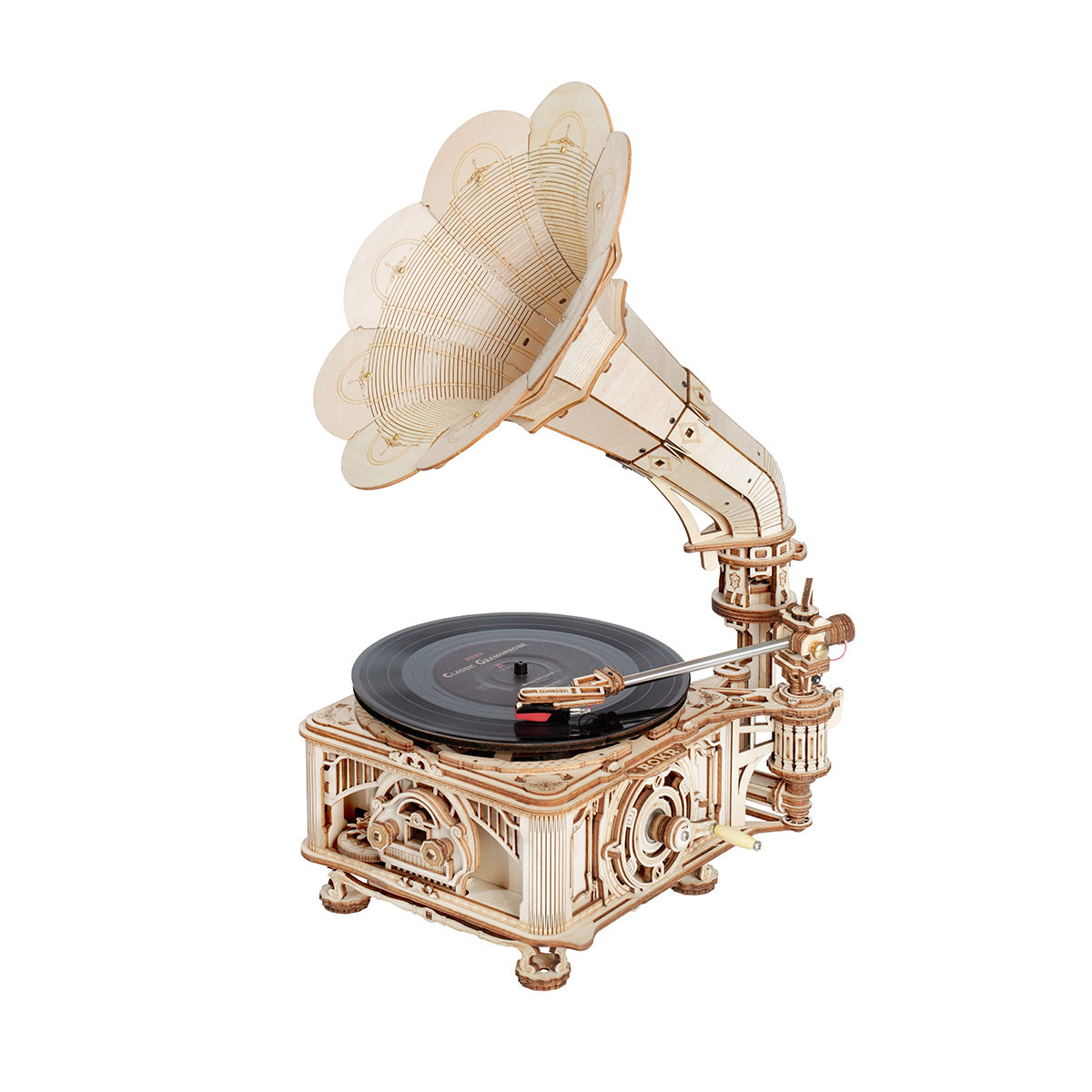 ROKR Classic Gramophone Electric Model Kit official detail view 7