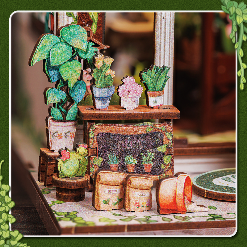 Green Life Bookshop Book Nook Kit official product view 13