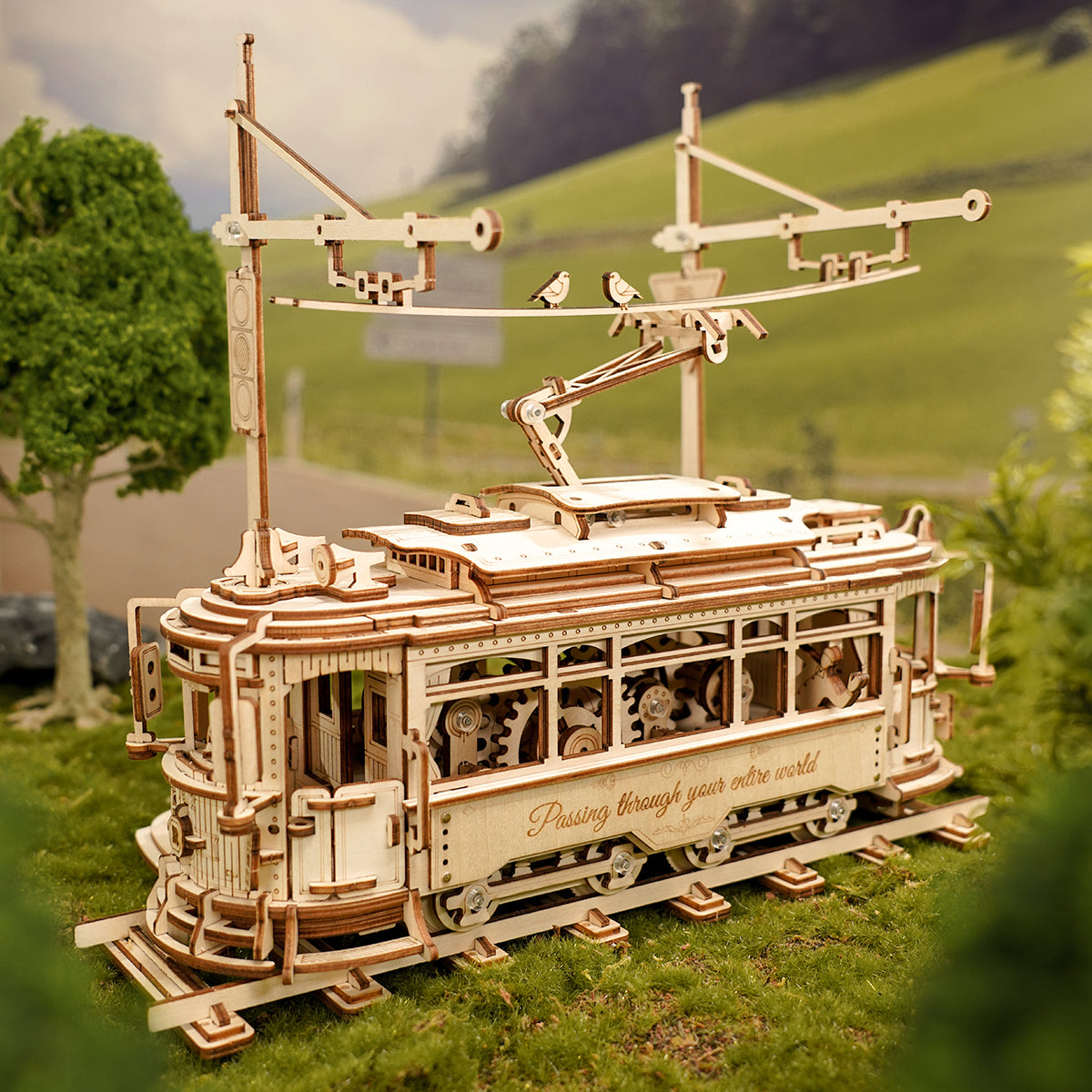 ROKR classic city Tram Model Kit official product view 4