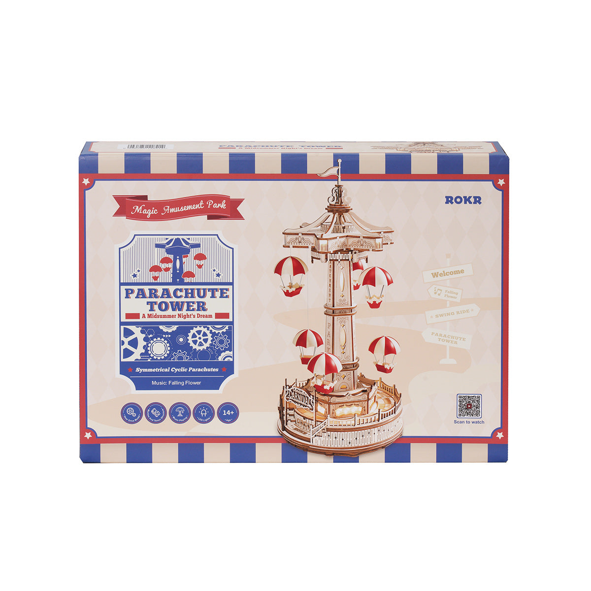ROKR Parachute Tower Model Kit official product view 6