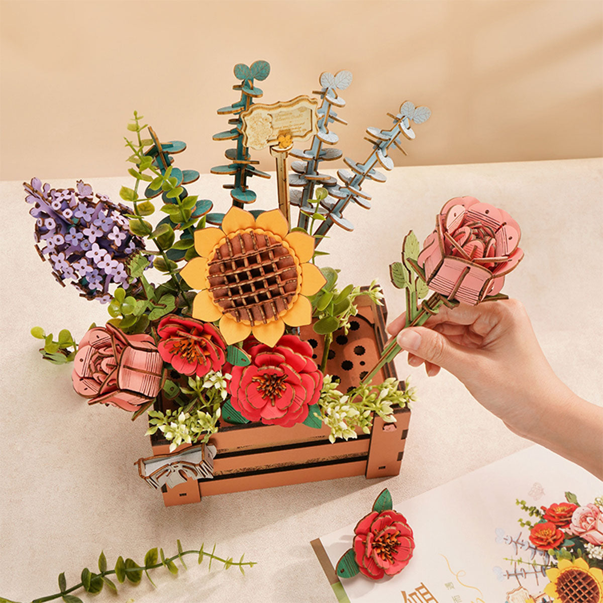 Rowood Wooden Bloom Box Kit official detail view 6