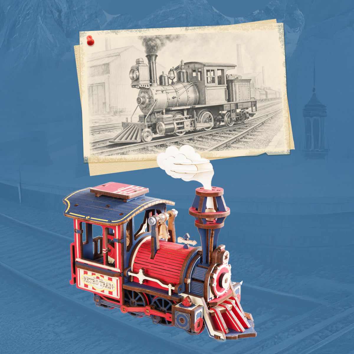 ROKR Power Express Balance Toy Kit official detail view 3