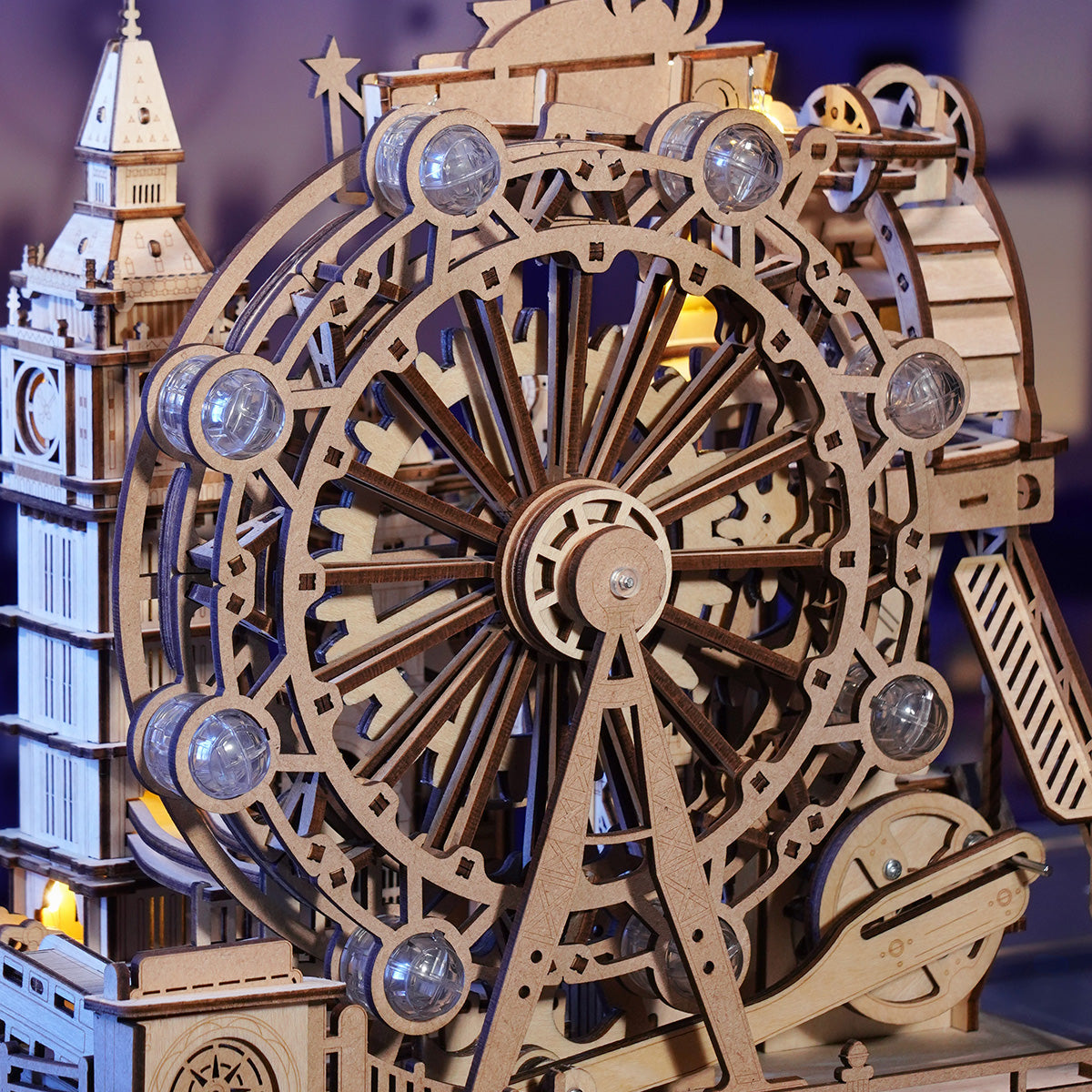 ROKR Marble Travel London Marble Run Kit official detail view 5